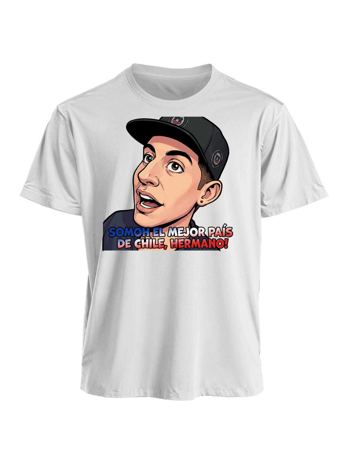Polera blanca Somoh el Mejor País de Chile, Hermano