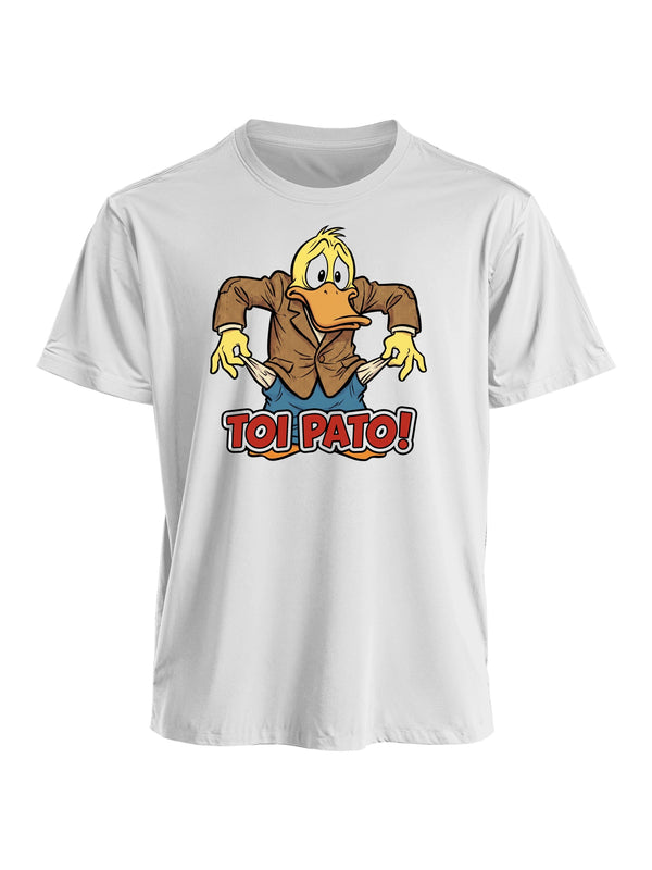 Polera blanca con estampado Toi Pato