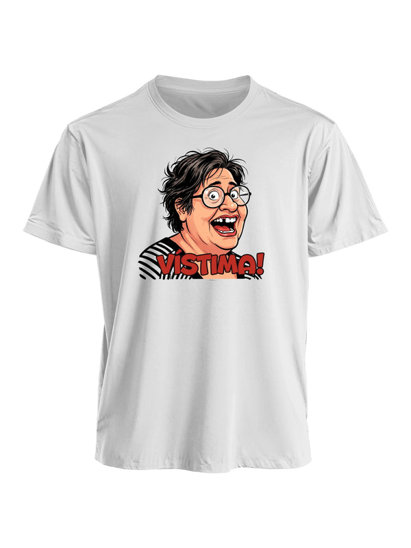 Polera blanca con estampado ¡Vístima!