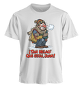 Polera blanca con estampado Tan Helao Que Estai Juan